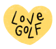 Golf Love Sticker by Catharina Stewart