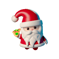 Santa Claus Eating Sticker by Anne Horel