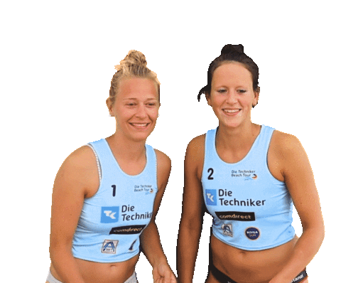 Beach Tour Volleyball Sticker by Die Techniker