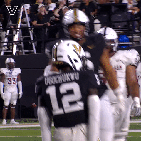 Football Celebrate GIF by Vanderbilt Athletics
