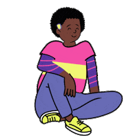 thebuzzndcs happy deaf buzz hearing aid Sticker