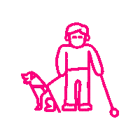 Blind Sticker by HandicapNL