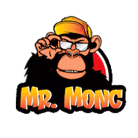MisterMonc monkey affe kohle cool monkey Sticker
