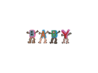 Jumping Happy Baby Sticker