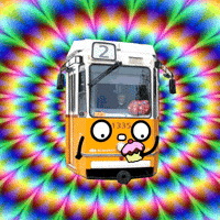 JustVidman trip drug tram GIF