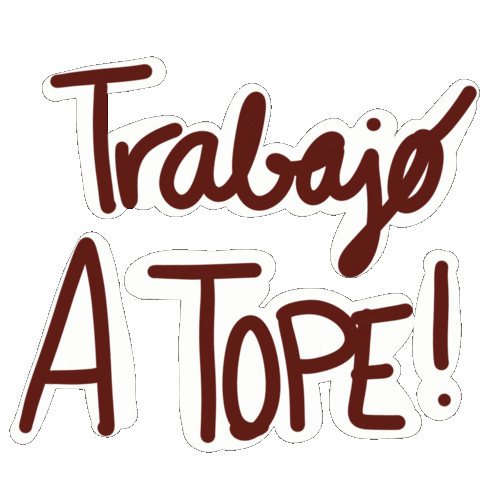 Oficina Trabajando Sticker