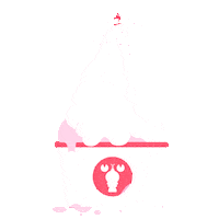 freezing ice cream Sticker by Lobster Studio