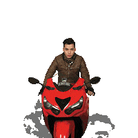 hero riding Sticker by sctv