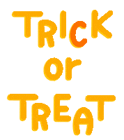 Trick Or Treat Halloween Sticker