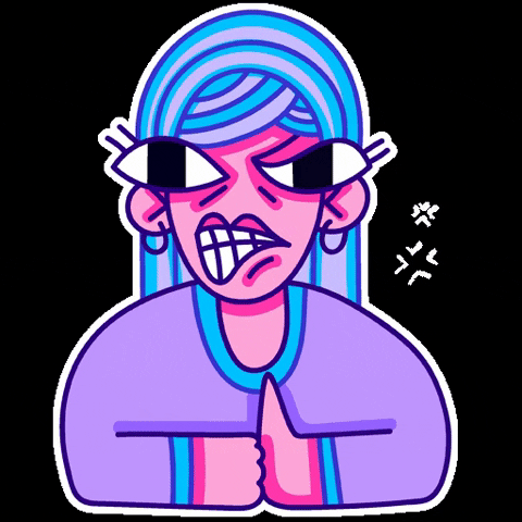 FancyLili giphygifmaker giphyattribution angry злость GIF