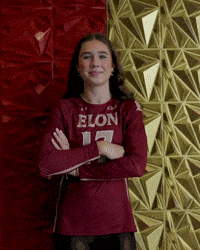 Elon Volleyball GIF by Elon Phoenix
