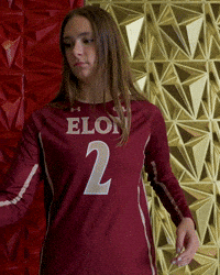 Elon Volleyball GIF by Elon Phoenix