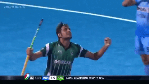 field hockey india vs pakistan GIF by bypriyashah