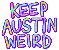 Austin City Limits Rainbow Sticker by megan lockhart