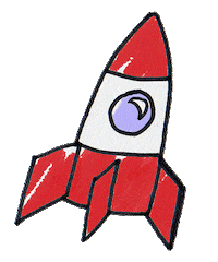 rocket moccaofficial Sticker by M O C C A