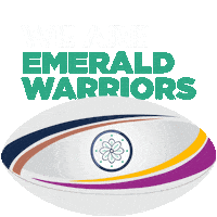 Rugby Ball Sticker by Emerald Warriors RFC