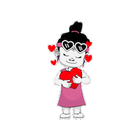 Love You Hug Sticker by Zhotcita