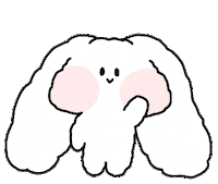 OOAI hello bye rabbit goodbye Sticker