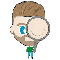 Glasses Inspect Sticker