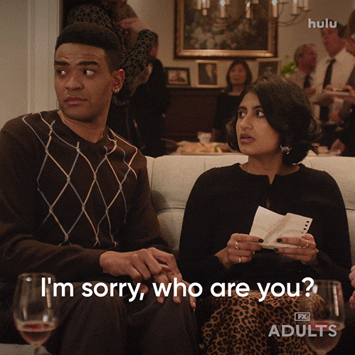 Sorry Who Are You GIF by Adults