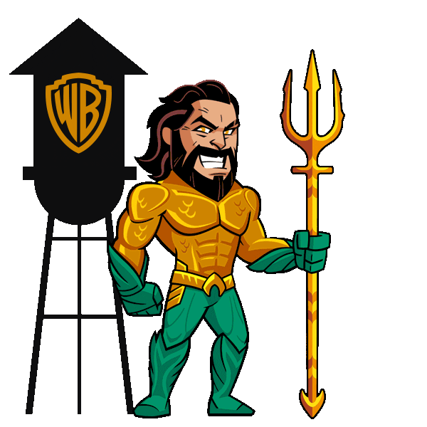 Warner Bros Aquaman Movie Sticker by cyu