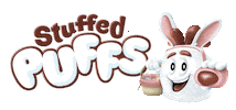 Chocolate Bunny Sticker by Stuffed Puffs
