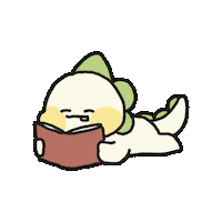 Doonylee reading library reads 책 Sticker