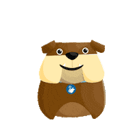 Labud_hr cute dog hello hi Sticker