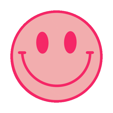 daniellendesignsco happy smile pink face Sticker