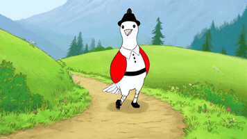 Enjoying Taking A Walk GIF by Dovemania!