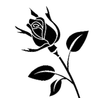 Rose Sticker by Saumurvaldeloire