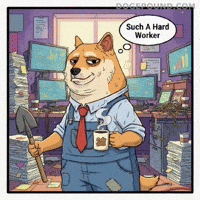Coffee Working GIF by Doge Pound