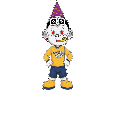 Nashville Predators Yellow Jersey Sticker by Zhot