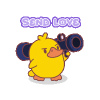 Love You Hearts Sticker by FOMO Duck