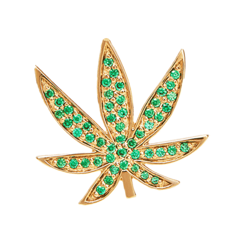Weed Gold Sticker by Rosie Fortescue