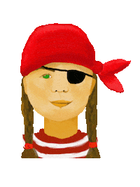Girl Blink Sticker