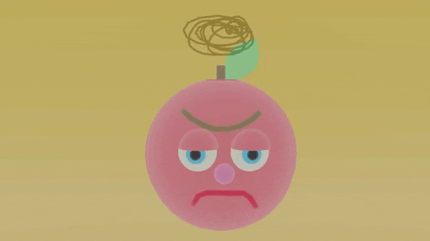 Angry Apple GIF by Danielle Chenette