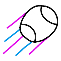 Tennis Sticker by Veera Kesänen