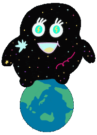 kamomin2025 宇宙 たまちゃん 地球 kamomin Sticker