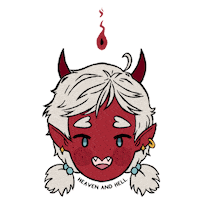 Heavenandhell Demongirl Sticker