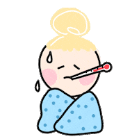sick girl Sticker by Ivo Adventures
