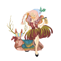 new year christmas Sticker