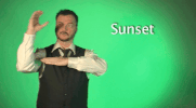 sign language sunset GIF by Sign with Robert
