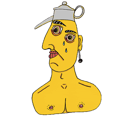 Baldeon pazzo cubism baldeon Sticker