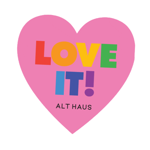 Love It Heart Sticker by Alt Haus