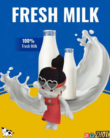 Fresh Milk GIF by Zhotcita