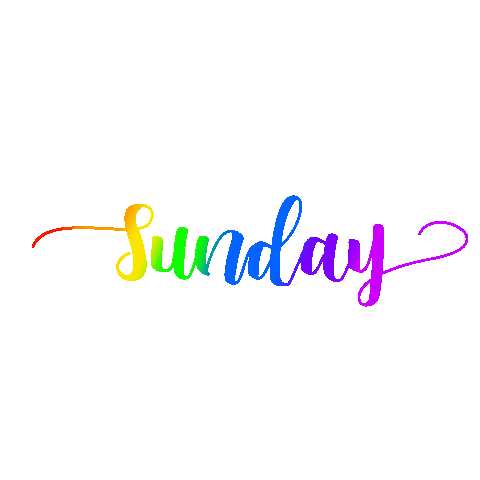 Weekend Sunday Sticker