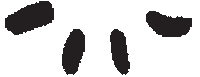 Visueeltjes black line draw visual Sticker
