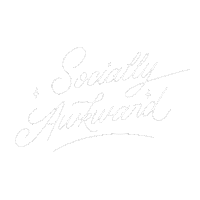 Awkward Lettering Sticker
