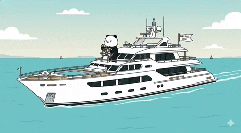 Vacation Success GIF by Kanpai Pandas